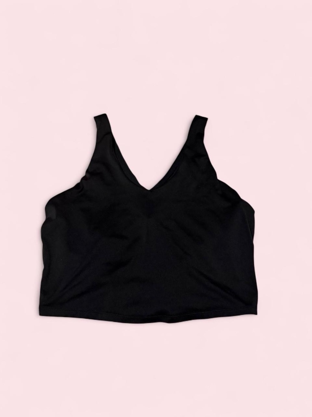 all in motion Black V-Neck Cropped Bralette